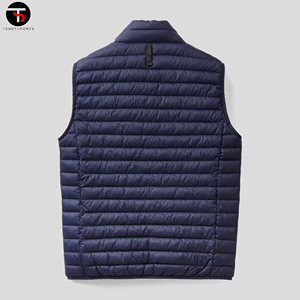 Gilet d'hiver sans manches de haute qualité pour hommes avec logo personnalisé Gilet chauffant en cuir rembourré matelassé Vente en gros - Product Image 6