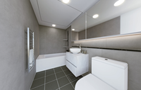 Panneau mural en plastique pour décoration murale moderne, écologique, imperméable, installation facile, usage domestique dans la salle de bain et la douche