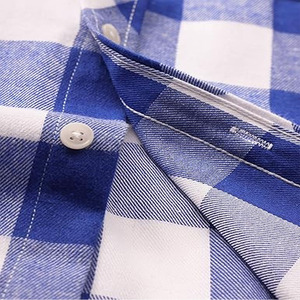 Chemise en flanelle pour homme au design élégant, légère, en vente chaude, anti-rides, confortable, respirante, de haute qualité - Product Image 5