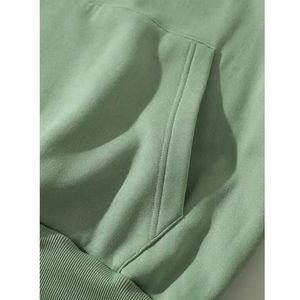 2023 Unisex Autumn <b>Hoodies</b> Custom Logo Embroidery 100% Cotton Eco-Friendly Oversized Pocket Fashion Sweatshirts OEM Sample <b>Men's</b> - Product Image 2