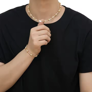 Collier chaîne cubaine haut de gamme en moissanite, diamant, brillant, glacé, pour un look urbain moderne - Product Image 2