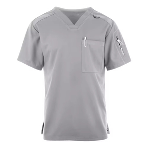 Vêtements médicaux en spandex extensible 4 directions de haute qualité en gros pour femmes et hommes, col en V, uniforme d'hôpital, ensembles médicaux - Product Image 5