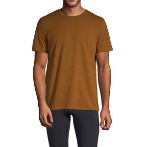 Camiseta de Verano para Hombre, de Tela Transpirable, Corte Holgado, Manga Corta, 100% Algodón Poliéster, Cuello Redondo Informal, Camisetas Lisas para Hombre OEM - Product Image 1