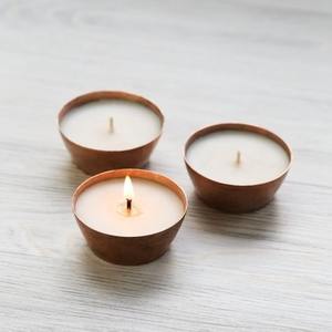 Bowl Shaped <b>Copper</b> Candle Tins <b>Cup</b> Candle Containers Best Quality Custom Candle Jars Handmade From India - Product Image 3