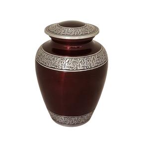 Urne adulte de conception de marbre gris classique crémation pour les cendres humaines sacrées meilleure vente urne souvenir de 9 pouces - Product Image 2