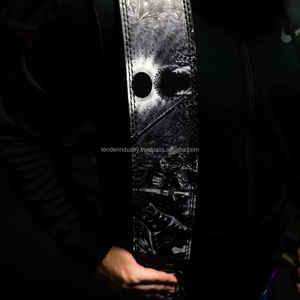 เข็มขัดโลหะแบบคาดเอวสำหรับออกกำลังกายเข็มขัดออกกำลังกายแบบปรับขนาดได้เข็มขัดพยุงหลังสำหรับอุตสาหกรรมฟิตเนส - Product Image 3