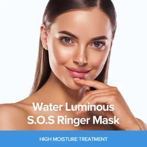 JMsolution Water Luminous S.O.S Ringer Masque facial Feuille noire Produit de soin coréen pour la peau Vente à chaud en Corée 1 unité = 10 pièces - Product Image 4