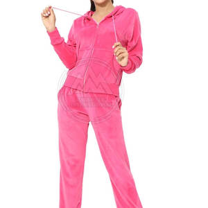Fashionable Custom Size Velour Tracksuits <b>For</b> <b>Women</b> Wholesale Breathable Velour Tracksuits <b>Set</b> - Product Image 1