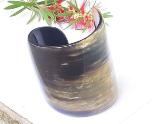 Brazalete de Color de cuerno natural hecho a mano, el mejor diseño, joyería de cuerno de búfalo y buey para bodas, amor y romance - Product Image 4