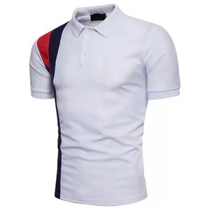 OEM logotipo personalizado ropa de hombre Polo manga corta rayas secado rápido Golf Polo camisetas gran oferta con alta calidad - Product Image 4