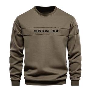 Sweat-shirt pour homme surdimensionné en coton lourd à col rond, impression personnalisée OEM, pas cher - Product Image 4