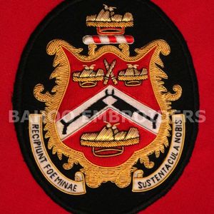 Customizable <b>Machine</b> Embroidered Fabric and Felt Name <b>Badges</b> Flag Pattern Sew-On <b>Badges</b> for Bags with Custom Logo Enamel - Product Image 1