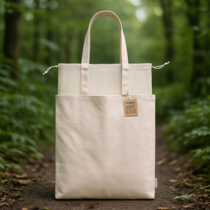Borsa Promozionale Sostenibile in Cotone Riciclato - Flerix - Product Image 3