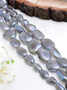 Labradorite Tumbles 16 pouces (Revêtement brillant) Pierre précieuse naturelle, en vrac Naturel pour la fabrication de bijoux fins Pierres précieuses - Product Image 3