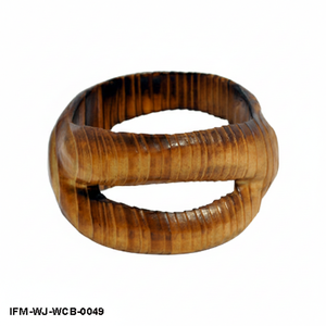 Bracelet en bois naturel fait à la main, bracelet à manchette fendu biologique, bijoux en bois durables pour femmes, cadeau pour elle - Product Image 2