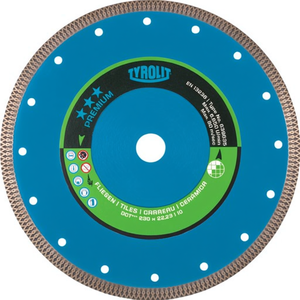 Disco de Corte de Diamante Premium TYROLIT, 125 mm, Diámetro del Orificio 22.23 mm, Altura del Segmento 10 mm, Grosor del Segmento 1.2 mm - Product Image 3