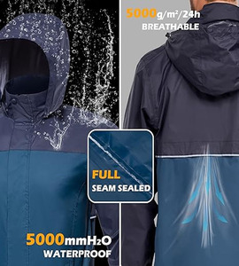 Nouvelle arrivée veste de pluie hommes vestes coupe-vent légères en plein air grande taille vestes coupe-vent en nylon téléchargées par robe de sport - Product Image 4