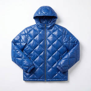 Chaqueta Acolchada Gruesa y Brillante para Hombre, Chaqueta Bomber Impermeable con Capucha, Chaqueta de Plumón de Invierno, Personalizada OEM/ODM - Product Image 2