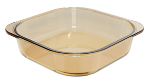 Amber Glass <b>Baking</b> Dish <b>Set</b> Oven Safe Glass Bakeware Casserole Dish Rectangular Square Round Oven <b>Tray</b> Kitchen Bakeware - Product Image 3