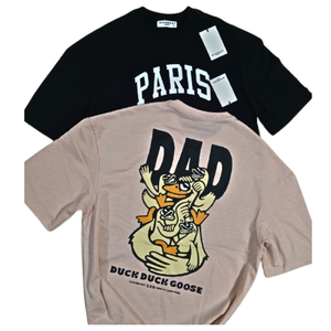 เสื้อยืดผู้ชายแขนสั้นผ้าคอตตอนคอมบ์พิมพ์ลายผ้าเจอร์ซีย์เดียว100% - Product Image 4