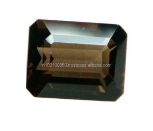 Cuarzo Ahumado Natural a Granel, Piedra de Cuarzo con Corte Rectangular Octogonal, Color Marrón Natural - Product Image 4