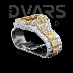 นาฬิกาหรูระดับไฮเอนด์ ประดับเพชรเต็มหน้าปัด แบบอนาล็อก กระจก ETA 41 มม. เพชรโมอิสซาไนต์ VVS สไตล์ฮิปฮอป สายสแตนเลสสตีล ระบบกลไก สำหรับนักธุรกิจ - Product Image 2