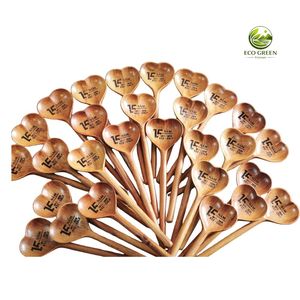 Eco-Friendly Wooden Tea Serving <b>Measuring</b> <b>Spoon</b> with Long Handle Minimalist Japandi Style 10ml Capacity Mirror Polish - Product Image 5