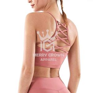 Conjunto de 2 piezas para correr informal sexy personalizado al por mayor sujetador de yoga fitness de secado rápido para mujer Pantalones cortos de algodón de talla grande frontal - Product Image 6