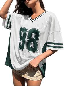 เสื้อเจอร์ซีย์สำหรับผู้ชายและผู้หญิงเสื้อเจอร์ซีย์เบสบอลสีพื้นแบบเย็บติดโลโก้ - Product Image 5