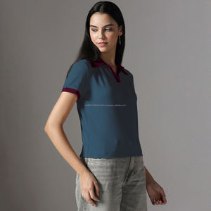 Fit2Fight New Breathable Women Formal <b>White</b> Blouses Striped Print Front Long Sleeve Office Lady <b>Polo</b> Shirts - Product Image 3