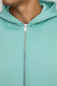 Sudadera con capucha de alta calidad, logotipo personalizado, 100% algodón, peso pesado, hombros caídos en blanco, sudaderas con capucha de talla grande para hombre - Product Image 5