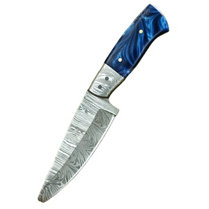 Couteaux de chasse Damas faits main de qualité supérieure, manche OEM Risen, dureté élevée, vente en gros, équipement de camping, outil de survie - Product Image 1