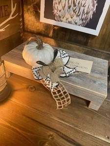 แท่นวางแบบไรเซอร์ไม้สไตล์ชนบทเหมาะสำหรับวางคัพเค้กที่วางของตกแต่งเคาน์เตอร์จัดแสดงเค้กบ้านไร่ - Product Image 3