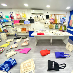 Bolso de playa de lona impreso shopper con correas de algodón fabricante y mayorista de estilo de asa de alta calidad de todo tipo de bolsos - Product Image 4