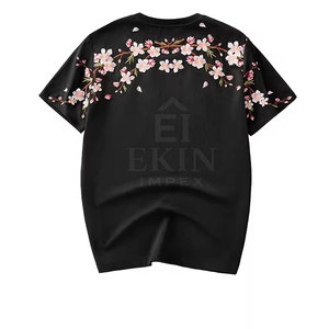 T-shirts brodés élégants pour hommes, tissu doux, coupe confortable, vêtements décontractés pour un usage quotidien et un look tendance - Product Image 2