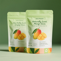 Op maat gedrukte, food grade, staande pouches van BOPP, VMPET en PE-laminaat voor gedroogd fruit met ziplock sluiting