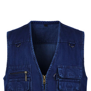 Prix de gros, veste sans manches décontractée d'hiver personnalisable, veste cargo pour homme, multi-poches, légère, respirante pour l'extérieur - Product Image 4