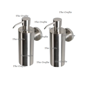 Dispensador de jabón líquido martillado de acero inoxidable a granel en color plateado Accesorios de baño Dispensador de líquido - Product Image 3