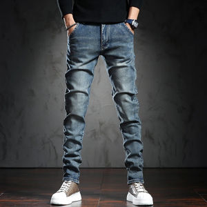 Factory Customized Custom Men Denim Men's Jeans <b>Trousers</b> for Men 100% Cotton Black Blue Oversized Fit Denim Jeans - Product Image 2