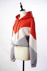 Hoodie court personnalisé pour femme, pull-over formel, coupe oversize, hiver, 100% coton - Product Image 3