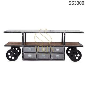 Chariot de créateur d'hôtel de haute qualité, roulettes, caddie industriel - Product Image 3