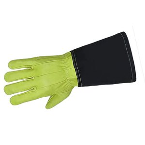 Gants de travail de soudage en cuir de vachette Double couche de haute qualité Gants de travail de soudeur de sécurité à main polyvalents à faible quantité minimale de commande - Product Image 5