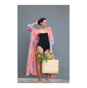 Venta caliente Estampado floral Tie Dye Patrón Maxi Longitud Estilo casual Kimono Robe Simple Hermoso vestido de noche para el verano Precio bajo - Product Image 1