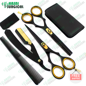 Producto de alta demanda, maquinilla de afeitar afilada plegable, las mejores tijeras de corte de pelo de peluquero de Hasni Surgical CE ISO aprobado - Product Image 2