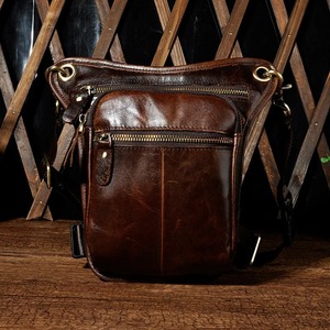 High Quality Fancy Leather Leg <b>Bag</b> <b>Men</b> and Women Fanny Pack Drop Shoulder Leg <b>Bag</b> Motorcycle <b>Waist</b> <b>Bag</b> Thigh Pack LWB-0066 - Product Image 1