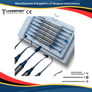 Nuevo kit de instrumentos de elevación sinusal de 5 piezas de acero inoxidable alemán, instrumento quirúrgico certificado CE Manual Dental de implante - Product Image 3