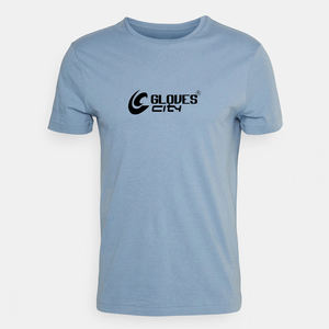 Camiseta Deportiva Negra Lisa con Logotipo Personalizado de Fábrica para Hombre, 100% Algodón, Tejido de Punto, Transpirable y de Secado Rápido - Product Image 2