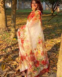 Vêtements ethniques de qualité supérieure Saree en soie Kota Doriya exquis pour femmes à des fins de cadeau disponible en couleur personnalisée - Product Image 2