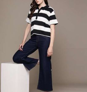 New Fashion Womens <b>Polo</b> T <b>Shirt</b> Contrast Tipped Collar Slimming Fit High Elasticity Pique Knit <b>Ladies</b> Summer Casual <b>Polo</b> Top - Product Image 3