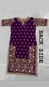 Fil de Georgette lourd de concepteur de style indien de qualité supérieure avec pantalon haut brodé séquence avec Dupatta au prix de gros - Product Image 4